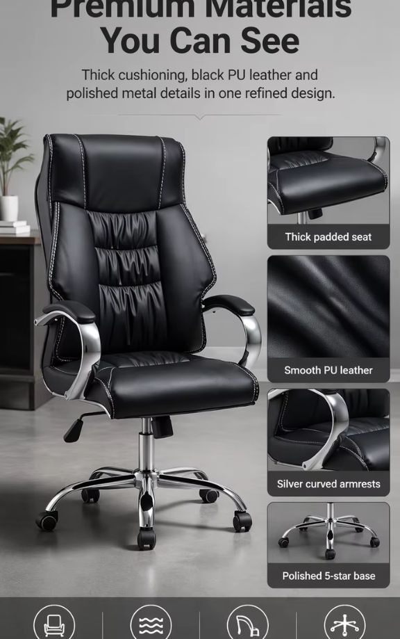 Ghế giám đốc bọc da