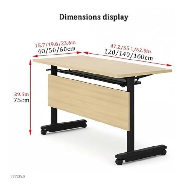 Kích thước bàn đào tạo thông minh gấp gọn DT553