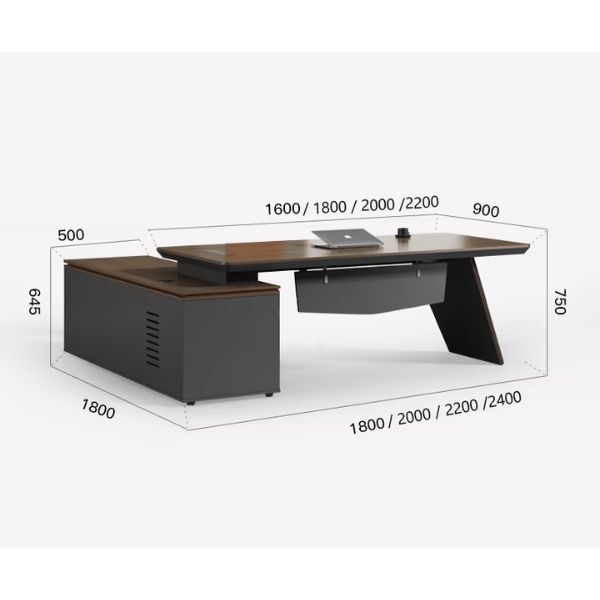 Kích thước Bàn giám đốc hiện đại 1m8 S903