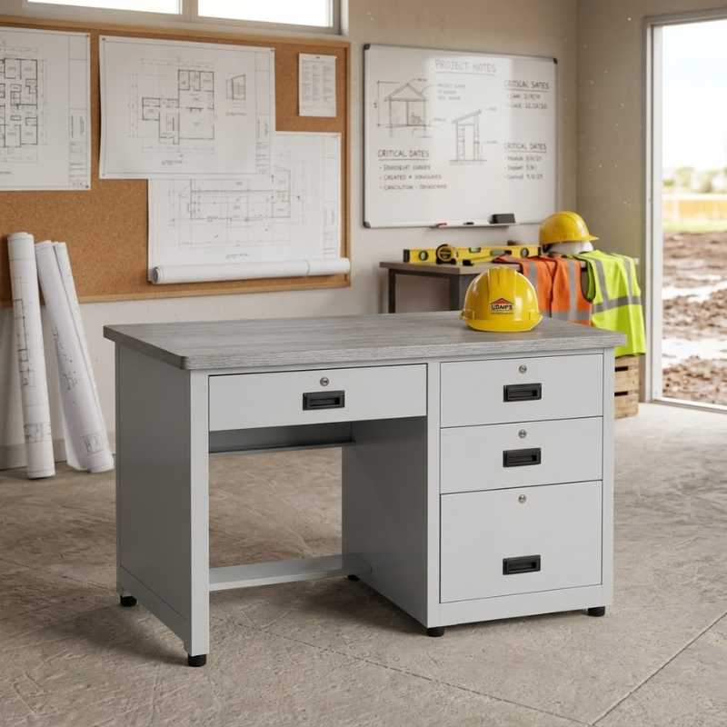 Bàn làm việc bằng sắt 1m2 - Mã: 7237 - Ảnh 5