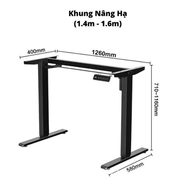 Chân bàn văn phòng nâng hạ điện - Mã: DK02 - Ảnh 8