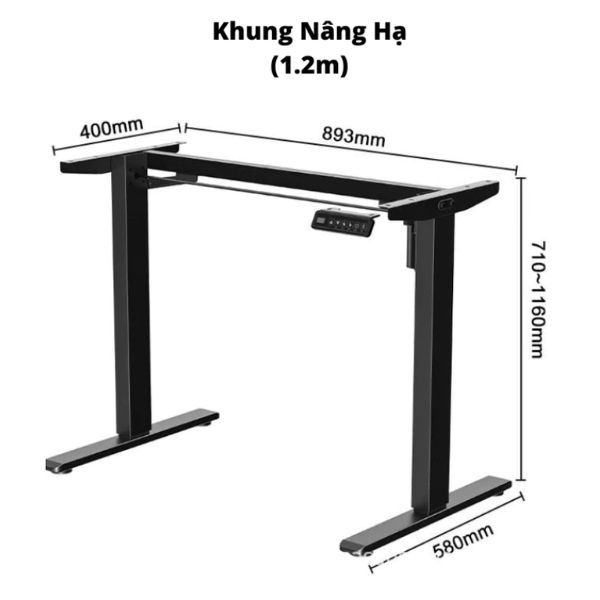 Chân bàn văn phòng nâng hạ điện - Mã: DK02 - Ảnh 5