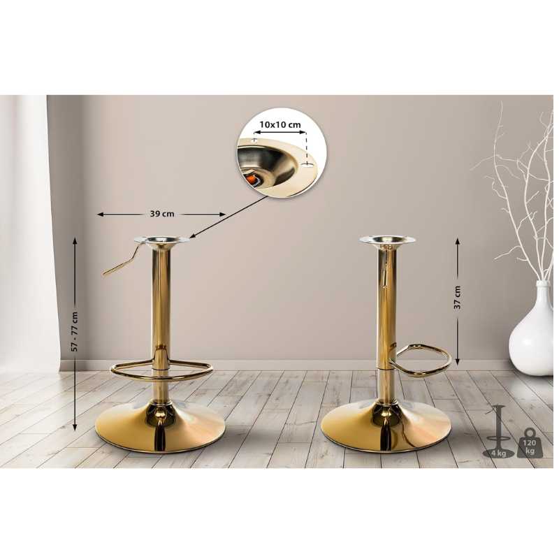 Chân ghế quầy bar mạ vàng nhập khẩu - Mã: PK01 - Ảnh 3