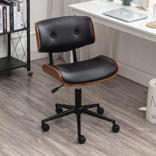 Ghế da văn phòng lưng gỗ plywood - Mã: 2497 - Ảnh 2