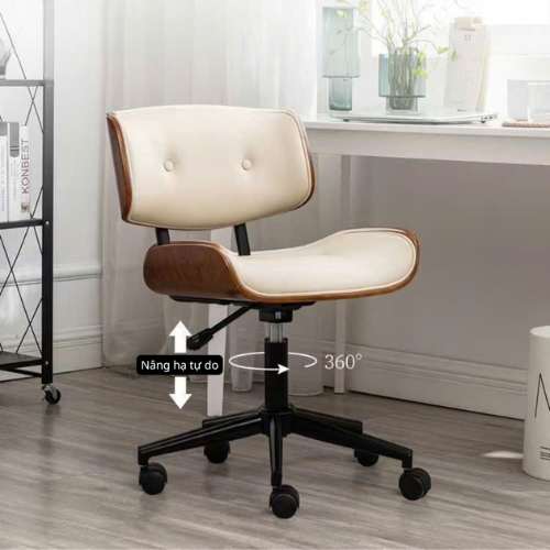 Ghế da văn phòng lưng gỗ plywood - Mã: 2497 - Ảnh 9