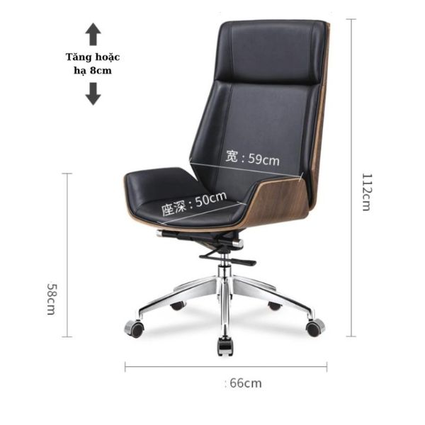 Ghế giám đốc phong cách Nordic tối giản - Mã: 6327 - Ảnh 6