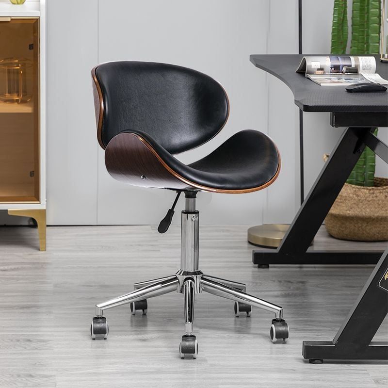 Ghế làm việc lưng gỗ polywood - Mã: B007 - Ảnh 7