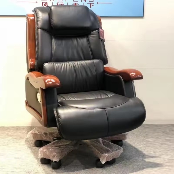 Ghế lãnh đạo bọc da thật nhập khẩu 0580