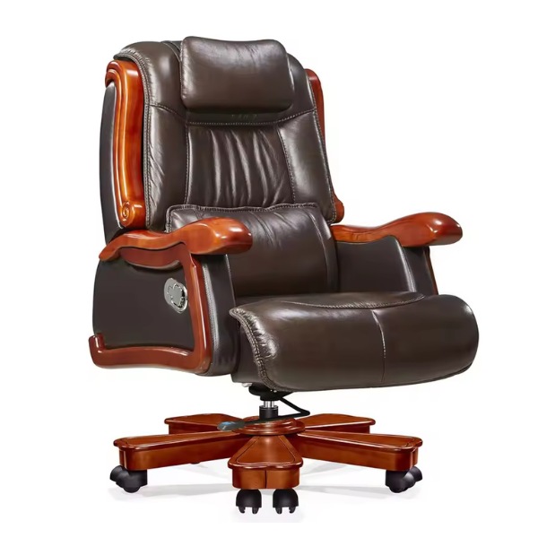 Ghế lãnh đạo bọc da thật nhập khẩu - Mã: 0580
