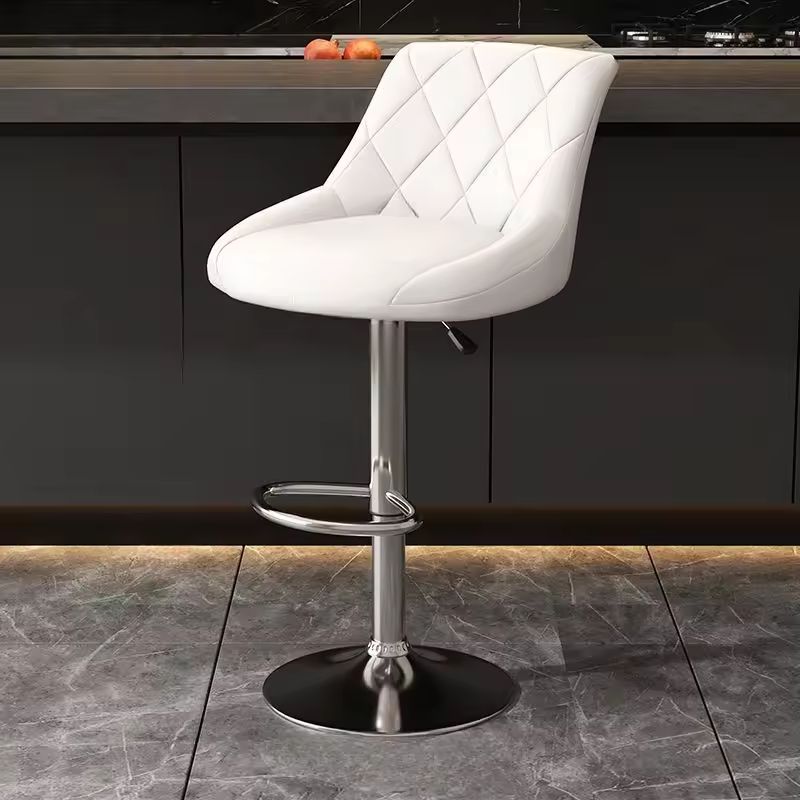 ghế quầy bar cao nệm da hiện đại