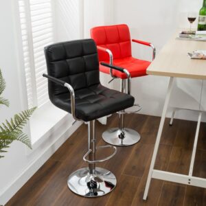 Ghế quầy bar có tay nệm da nhiều màu - Mã: B029