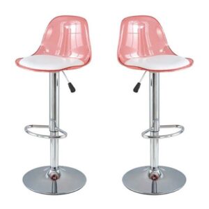 Ghế quầy bar mica trong suốt lót nệm - Mã: 0257