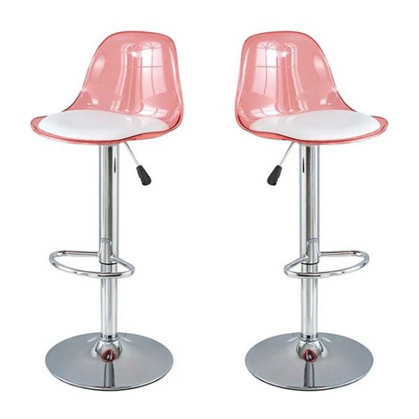 Ghế quầy bar mica trong suốt lót nệm - Mã: 0257