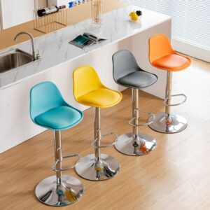 Ghế quầy bar mini có tựa lưng nhiều màu -Mã: B025