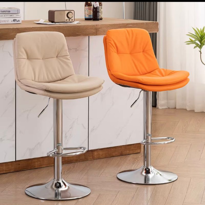 Ghế quầy bar nệm da 2 lớp có lưng tựa - Mã: B024