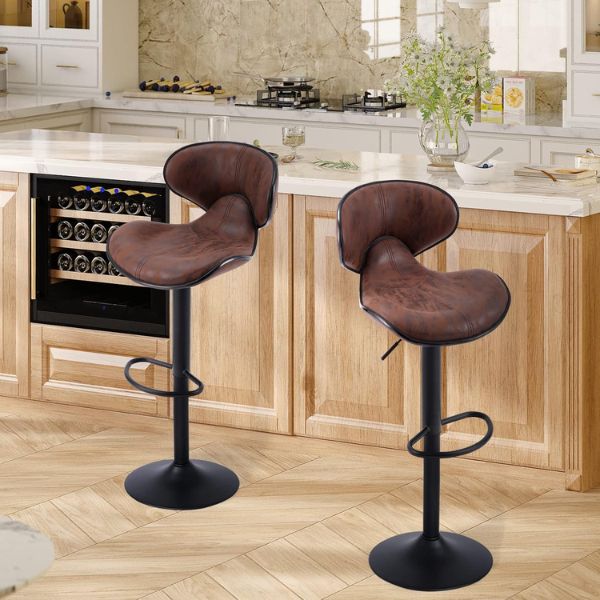 Ghế quầy bar nệm da lưng cánh bướm - Mã: 1477 - Ảnh 8