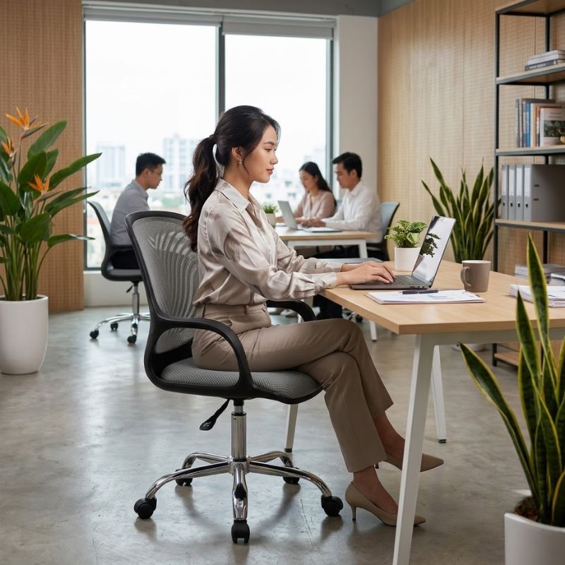 ghế văn phòng nhỏ gọn hiện đại