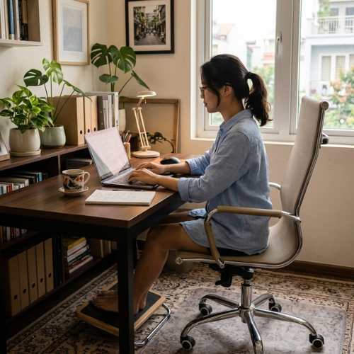 Ghế xoay lưng lưới cao - Mã: 6323 - Ảnh 10