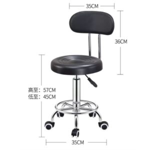 Kích thước ghế xoay nệm tròn có tựa lưng