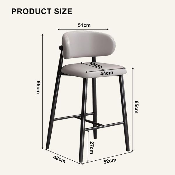 Kích thước ghế bar cố định