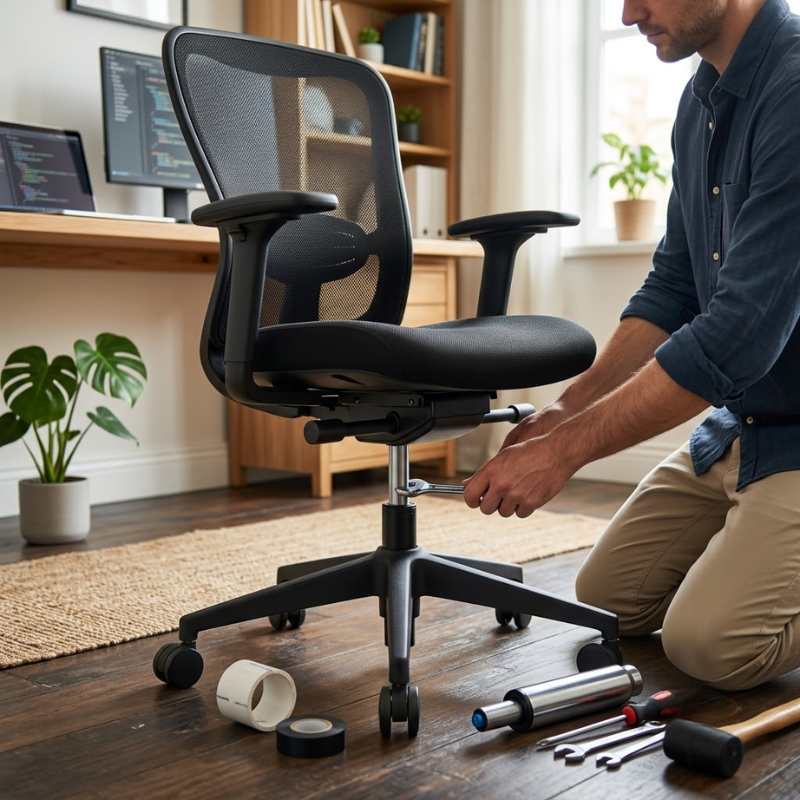 ghế xoay bị lún