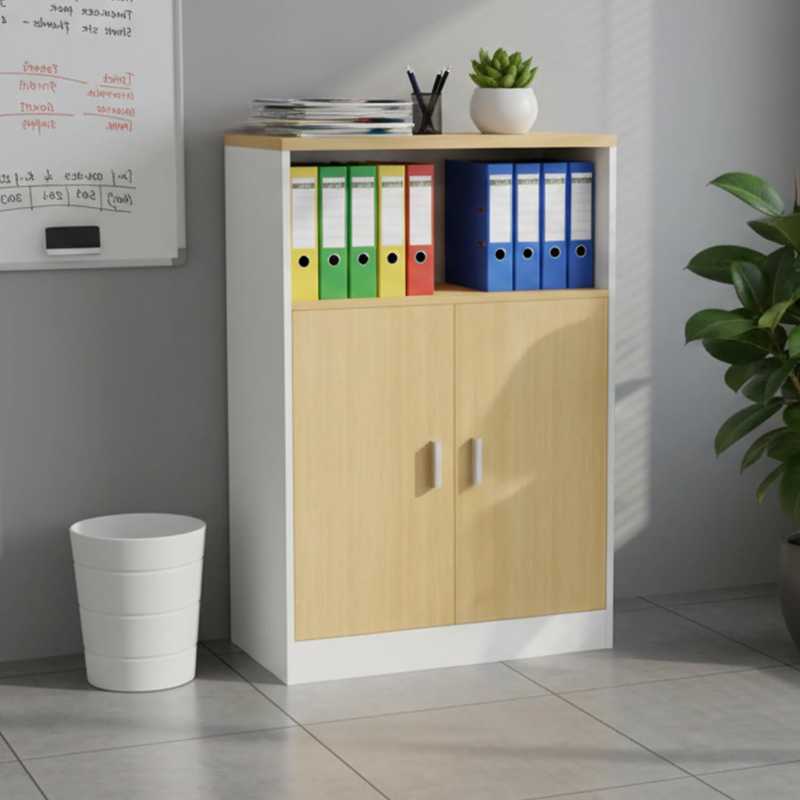 Tủ hồ sơ gỗ giá rẻ 1m2 - Mã: THS2