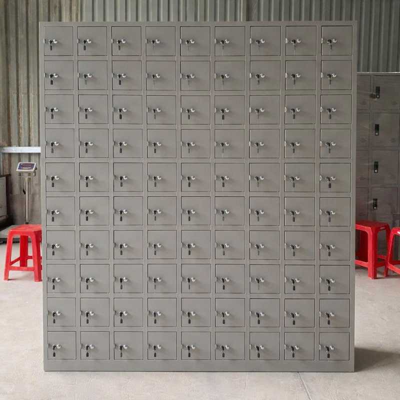 Tủ locker 100 ngăn đựng điện thoại - Mã: DT100C10K - Ảnh 2