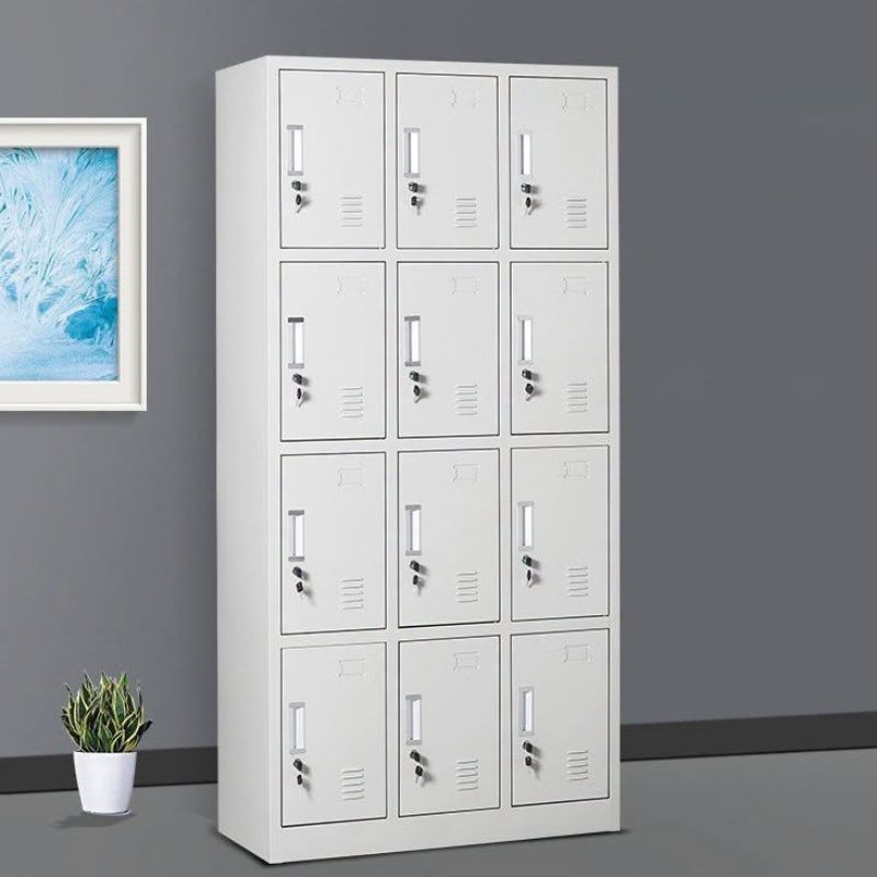Tủ sắt locker 12 ngăn sắt sơn tĩnh điện - Mã: TLK12 - Ảnh 12