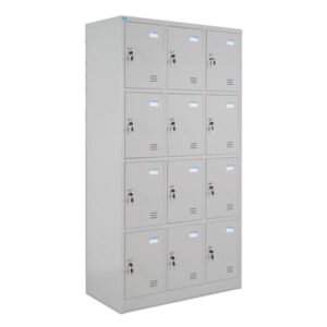 Tủ sắt locker 12 ngăn sắt sơn tĩnh điện - Mã: TLK12