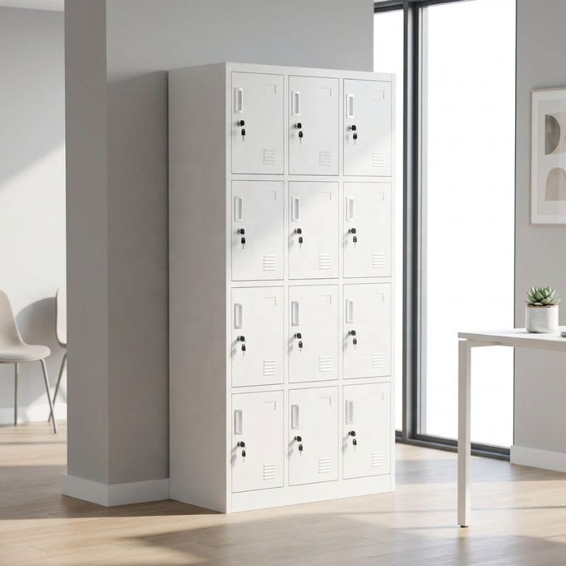 Tủ sắt locker 12 ngăn sắt sơn tĩnh điện - Mã: TLK12 - Ảnh 6