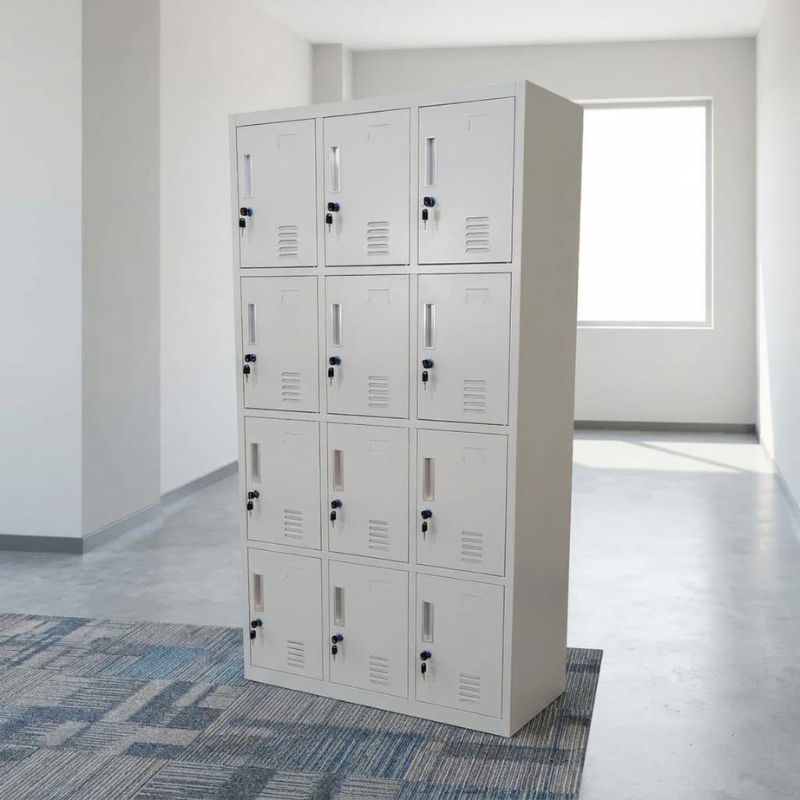 Tủ sắt locker 12 ngăn sắt sơn tĩnh điện - Mã: TLK12 - Ảnh 5