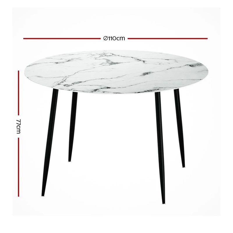 Bàn ăn mặt đá tròn ceramic nhập khẩu - Mã: BA52 11 Bàn ăn mặt đá tròn ceramic nhập khẩu - Mã: BA52 - Ảnh 11