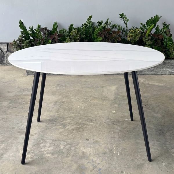Bàn ăn mặt đá tròn ceramic nhập khẩu - Mã: BA52 2 Bàn ăn mặt đá tròn ceramic nhập khẩu - Mã: BA52 - Ảnh 2