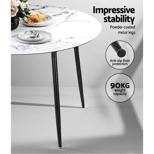 Bàn ăn mặt đá tròn ceramic nhập khẩu - Mã: BA52 10 Bàn ăn mặt đá tròn ceramic nhập khẩu - Mã: BA52 - Ảnh 10