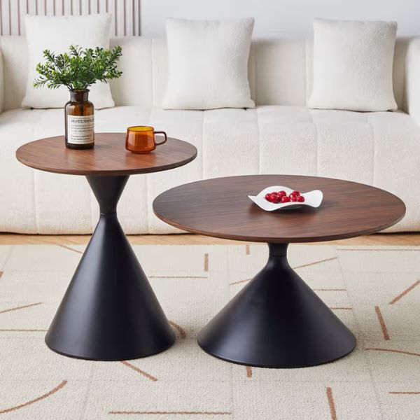 Bàn sofa đôi mặt gỗ nhập khẩu - Mã: 3012