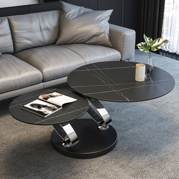 Bàn sofa thông minh mặt đá tròn - Mã: 3016 - Ảnh 4