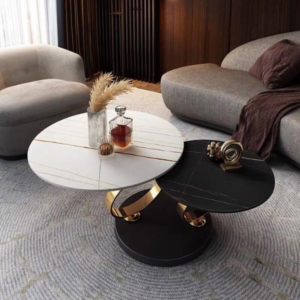 Bàn sofa thông minh mặt đá tròn - Mã: 3016 - Ảnh 7