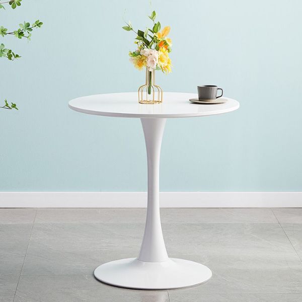 Bàn tulip tròn mặt gỗ đẹp - Mã: 8093