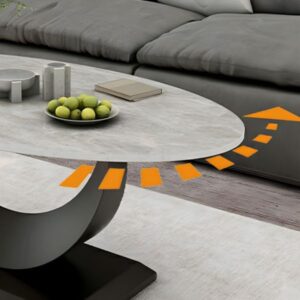 bàn sofa hình oval