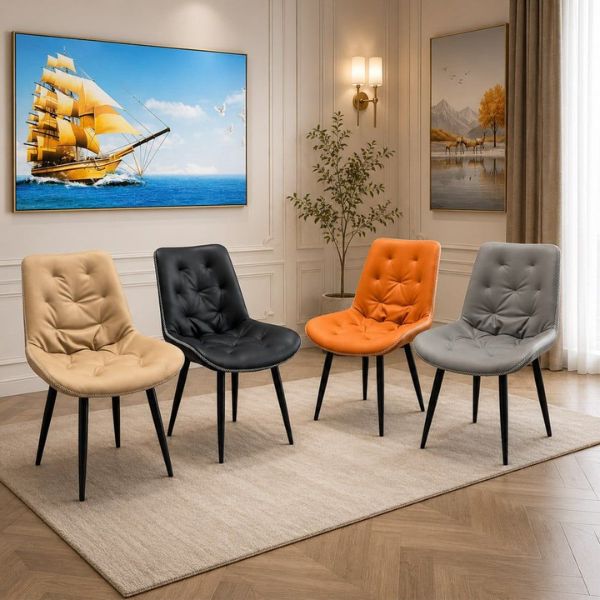 Ghế Ăn Bọc Da Chân Sắt Poly - Mã: 5297