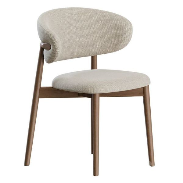 Ghế ăn bọc vải khung gỗ tần bì Olendo - Mã: 5304