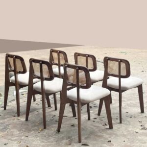 Ghế ăn gỗ tần bì tựa mây Cane - Mã: 5303 31 Ghế ăn phong cách Indochine