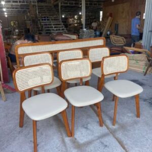 Ghế ăn gỗ tần bì tựa mây Cane - Mã: 5303 22 ghe an go tan bi tua may cane ma 5303 6