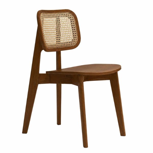 Ghế ăn gỗ tần bì tựa mây Cane - Mã: 5303