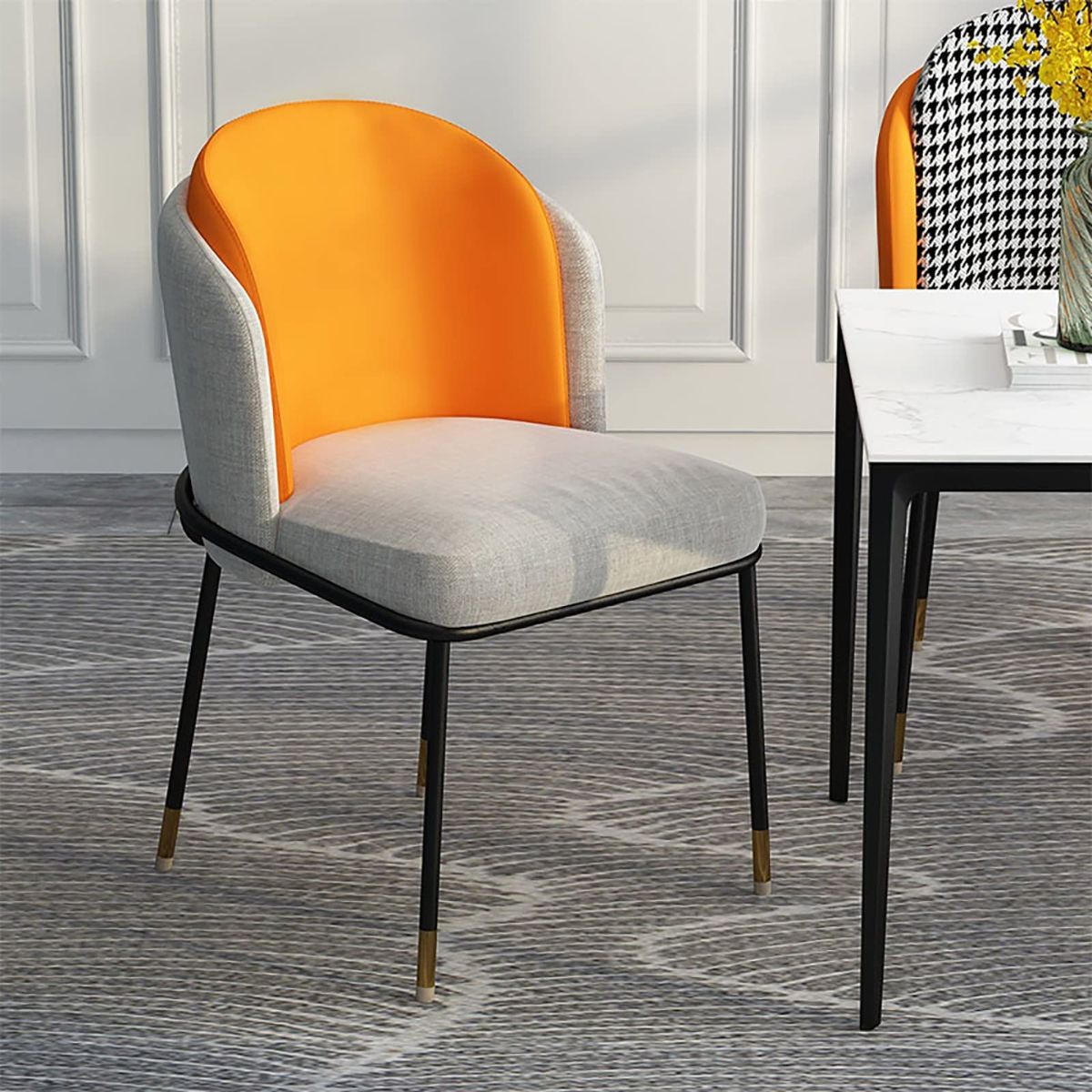 Ghế ăn Minotti cao cấp chân sắt - Mã: 5402 6 Ghế ăn Minotti cao cấp chân sắt - Mã: 5402 - Ảnh 6