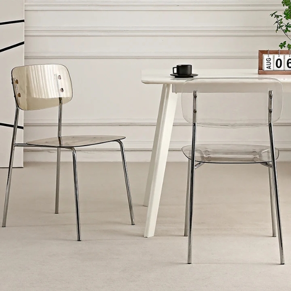 Ghế cafe mica trong suốt chân mạ crom - Mã: 1478 - Ảnh 3