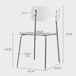 Kích thước ghế cafe mã 1478