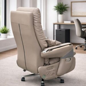 Ghế chủ tịch, ghế giám đốc, ghế xoay văn phòng chỉnh điện có massage gác chân tích điện - Mã: 7304 25 ghe chu tich chinh dien massage 7304 13