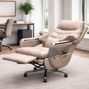Ghế chủ tịch, ghế giám đốc, ghế xoay văn phòng chỉnh điện có massage gác chân tích điện - Mã: 7304 41 ghế văn phòng tích điện ngả lưng