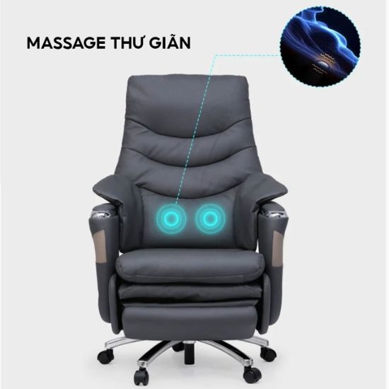 Ghế chủ tịch, ghế giám đốc, ghế xoay văn phòng chỉnh điện có massage gác chân tích điện - Mã: 7304 15 Ghế chủ tịch, ghế giám đốc, ghế xoay văn phòng chỉnh điện có massage gác chân tích điện - Mã: 7304 - Ảnh 15